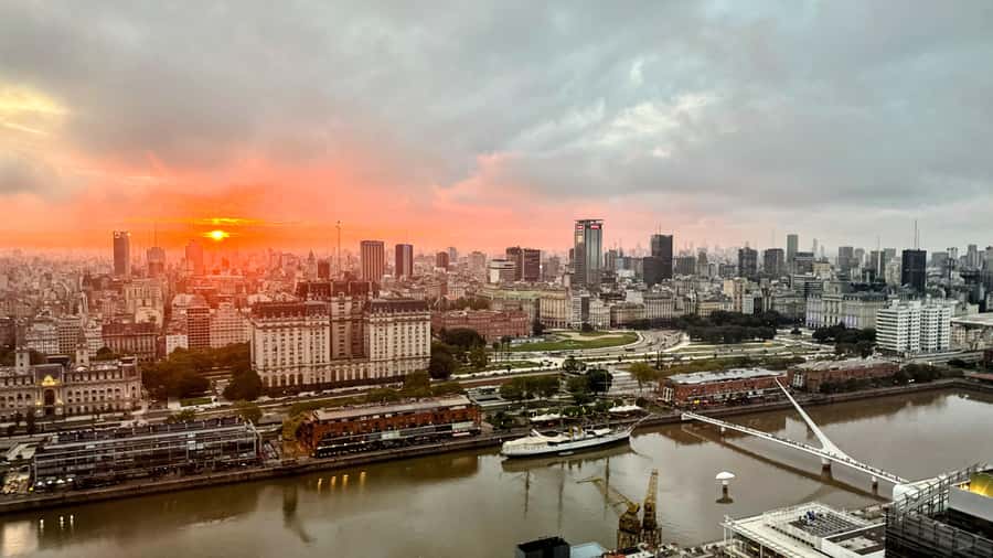 Buenos Aires After Dark: A City Lights & Sunset Experience - A sunset drink sets the tone