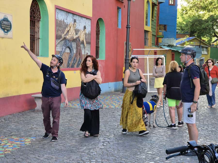 Buenos Aires: E-Bike Tour in the South Circuit of Buenos Aires - La Boca brings the tour to football and color