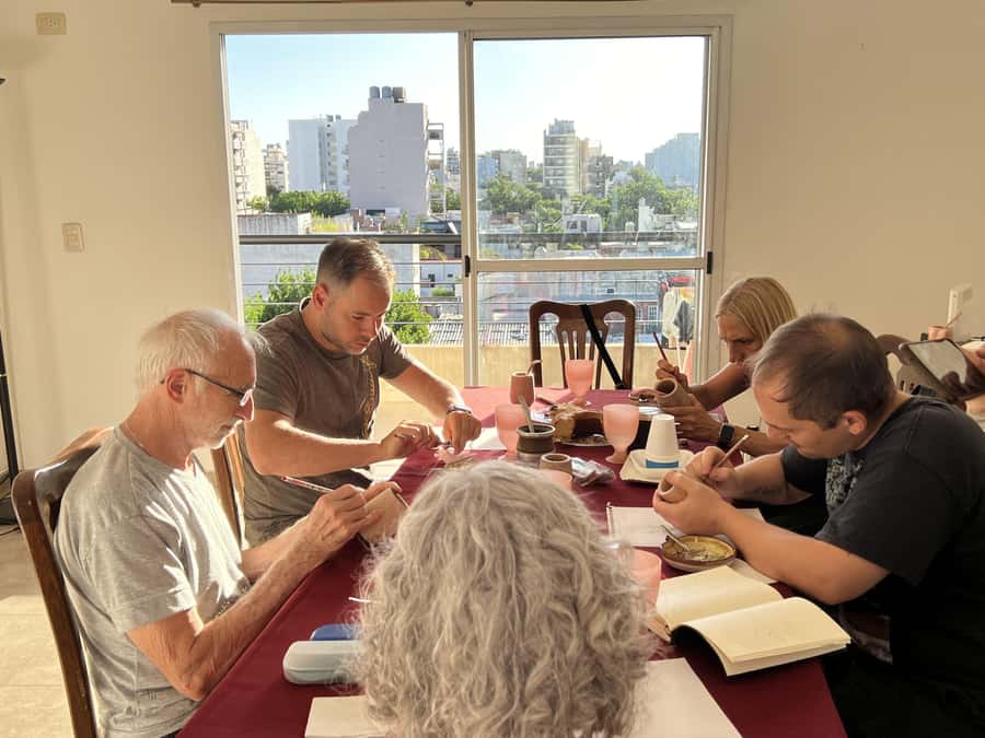 Buenos Aires: Mate & paint experience with pastry tasting - The first taste of mate
