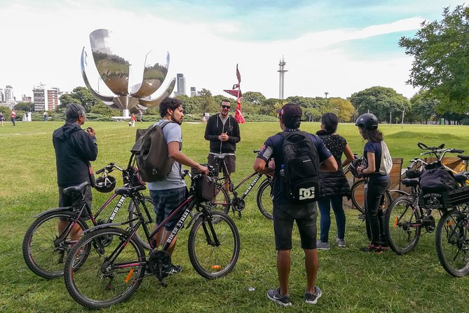 Cultural Experience by Bike around Palermo and Recoleta Max 6 ppl - Riding the grand avenue toward Palermo Chico