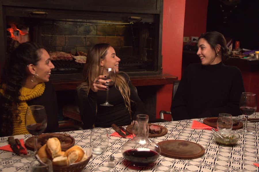 Secrets of Asado in Buenos Asado, BBQ and Dinner - Provoleta, cheese, and the first taste of the grill