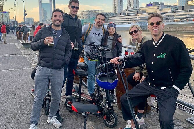 Tour Buenos Aires in one day on Electric Scooters - Plaza Estado del Vaticano and the first taste of Argentina