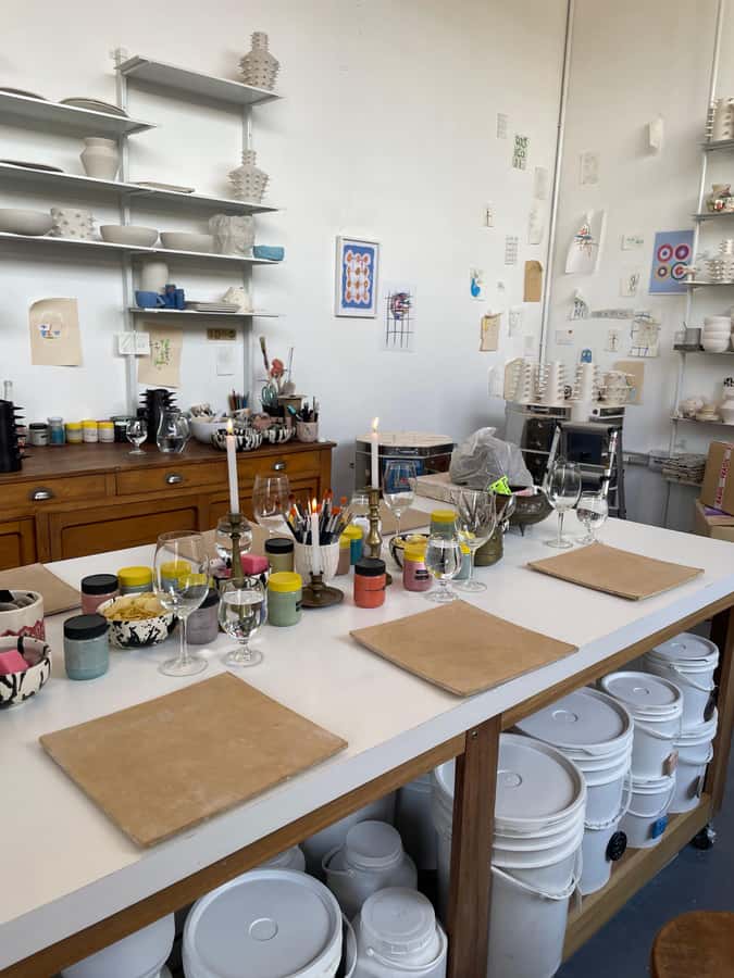 Wine & Pottery Class For Beginners in Buenos Aires Argentina - Wine, snacks, and a relaxed studio mood
